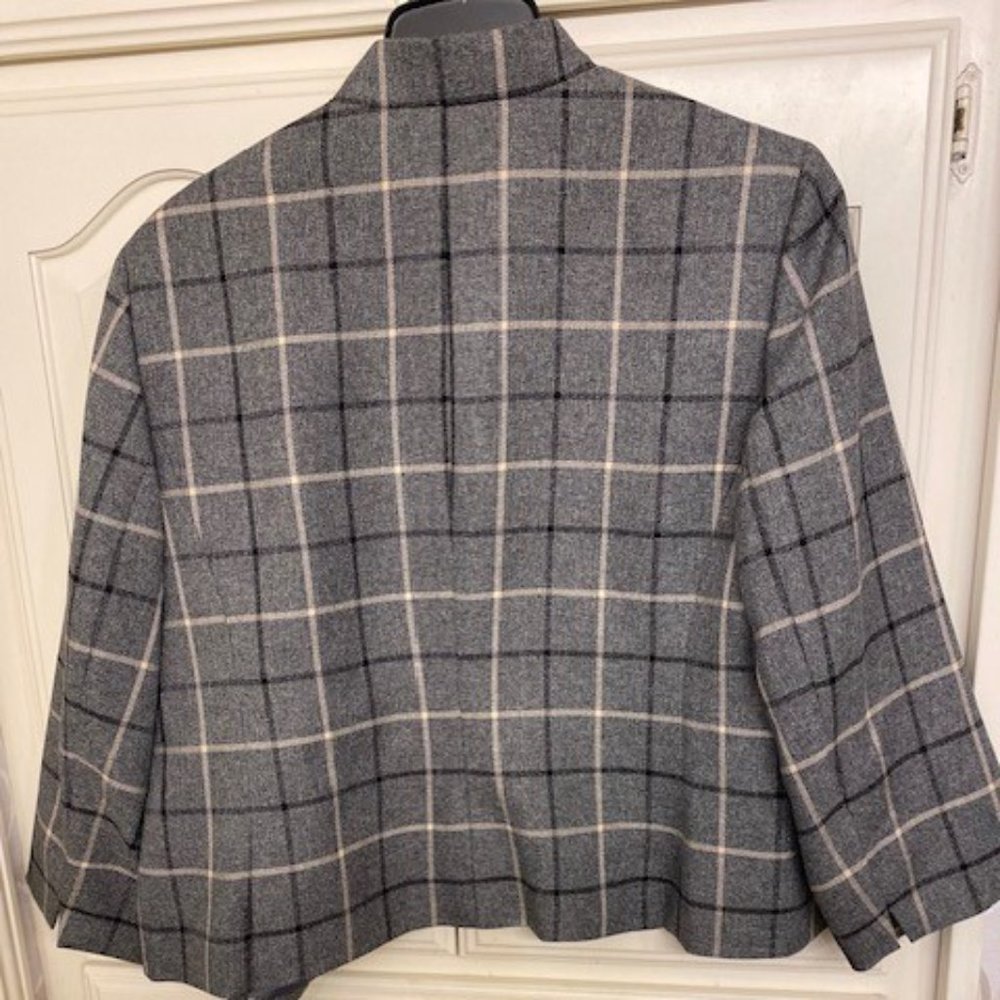 Plaid Gray Jacket - image 2